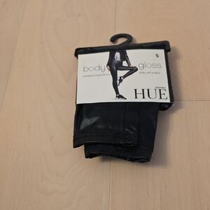 HUE Shiny Liquid Finish Leggings - Black